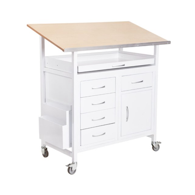 MST105E ICU bed End Trolley with 5 drawers